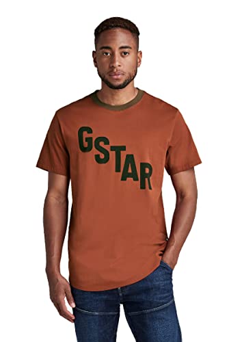 G-STAR RAW Herren Lash Sports Graphic T-Shirt, Rot (auburn D21198-336-1199), S von G-STAR RAW