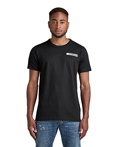 G-STAR RAW Herren Premium Core 2.0 T-Shirt, Schwarz (dk black D21332-C336-6484), S von G-STAR RAW