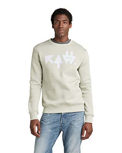 G-STAR RAW Herren RAW Arrow Sweatshirt, Grau (mineral gray D21159-A971-C958), S von G-STAR RAW