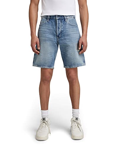 G-STAR RAW Herren Triple A Denim Shorts, Blau (sun faded air force blue destroyed D20776-C967-C948), 34 von G-STAR RAW