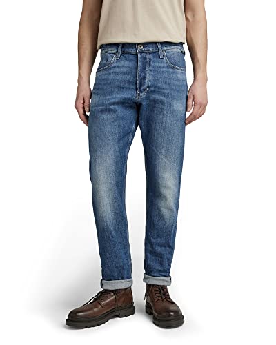 G-STAR RAW Herren Triple A Regular Straight Jeans, Blau (faded santorini D19161-C911-C767), 28W / 32L von G-STAR RAW