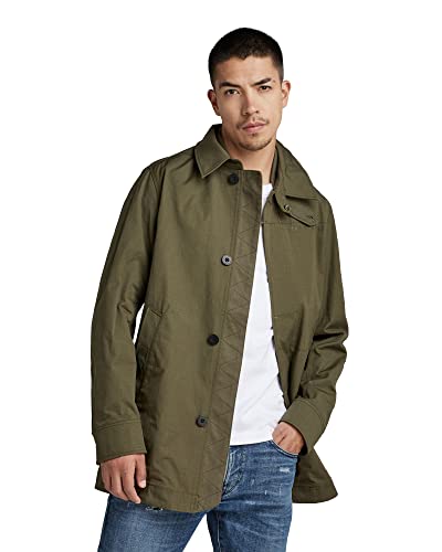 G-STAR RAW Herren Utility Trenchcoat, Grün (shadow olive D21047-C833-B230), M von G-STAR RAW