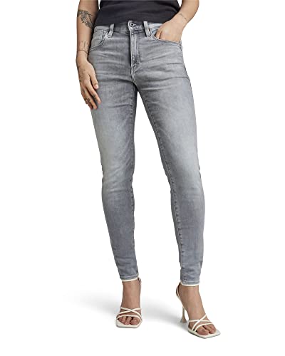 G-STAR RAW Damen Lhana Skinny Jeans, Grau (sun faded glacier grey D19079-A634-C464), 25W / 28L von G-STAR RAW