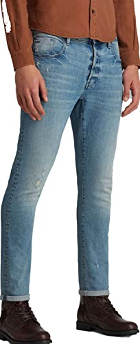 G-STAR RAW Herren 3301 Slim Fit Jeans, Blau (Vintage seashore restored 51001-C913-C773), 29W / 32L von G-STAR RAW