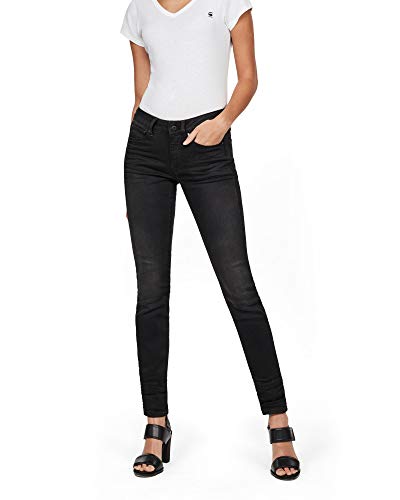 G-STAR RAW Damen 3301 Contour Skinny Jeans, Blau (dk aged 60877-6009-89), 25W / 32L von G-STAR RAW