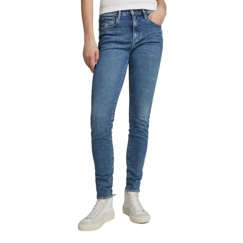 G-STAR RAW Damen 3301 High Skinny Jeans, Blau (faded miami blue D05175-D188-G141), 24W / 32L von G-STAR RAW