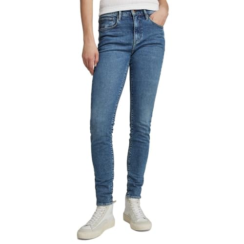 G-STAR RAW Damen 3301 High Skinny Jeans, Blau (faded miami blue D05175-D188-G141), 27W / 34L von G-STAR RAW