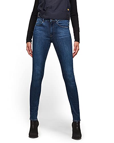 G-STAR RAW Damen 3301 High Skinny Jeans, Blau (medium blue aged D05175-8968-9362), 23W / 32L von G-STAR RAW