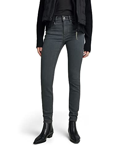 G-STAR RAW Damen 3301 High Skinny Jeans, Grau (worn in tornado D05175-D185-D353), 28W / 32L von G-STAR RAW