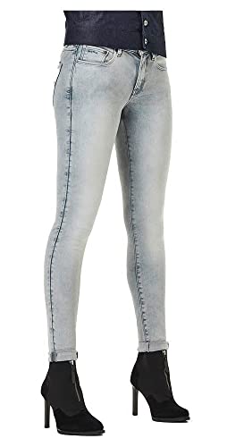 G-STAR RAW Damen 3301 Mid Skinny Jeans, Grau (sun faded grey D05889-9882-6013), 29W / 36L von G-STAR RAW