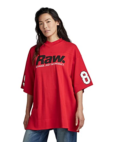 G-STAR RAW Damen 5XL RAW. Tight Mock V-Neck Top, Rot (acid red D22823-D275-A911), L von G-STAR RAW