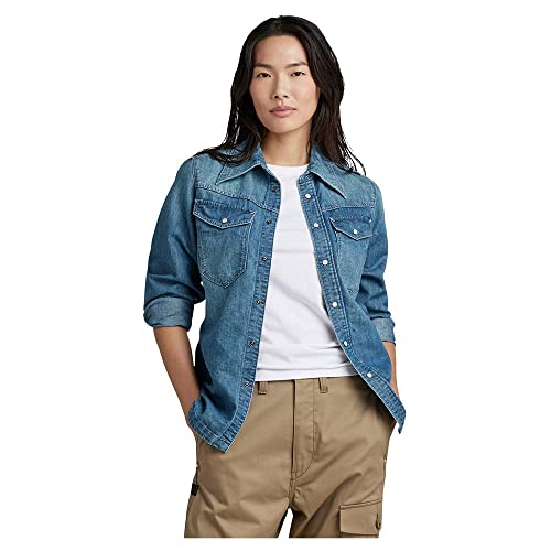 G-STAR RAW Damen Premium 70'S Slim Denim Hemd von G-STAR