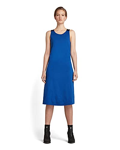 G-STAR RAW Damen A-Line Dungaree Camo Kleid, Blau (hudson blue D19295-C674-1855), M von G-STAR RAW