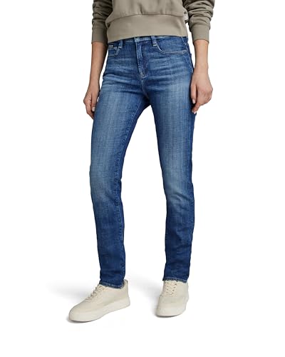 G-STAR RAW Damen Ace 2.0 Slim Straight Jeans, Blau (faded radiance blue D23638-D441-G356), 30W / 30L von G-STAR RAW