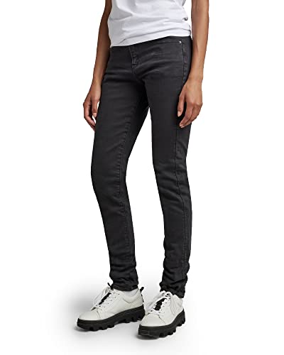 G-STAR RAW Damen Ace Slim Jeans, Schwarz (caviar gd D22929-C301-D578), 26W / 32L von G-STAR RAW