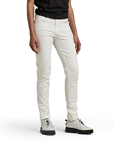 G-STAR RAW Damen Ace Slim Jeans, Weiß (white gd D22929-C301-G006), 32W / 30L von G-STAR RAW