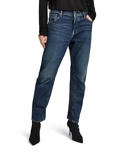 G-Star RAW Damen Arc 3D Boyfriend Jeans, Blau (Worn in Himalayan Blue D19821-D317-G122), 32W / 32L von G-STAR RAW
