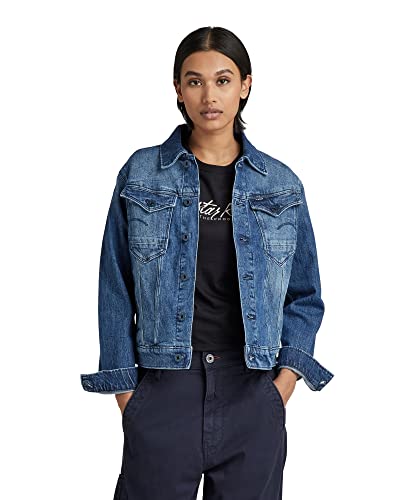 G-STAR RAW Damen Arc 3D Jacke, Blau (faded santorini D20051-C911-C767), XXS von G-STAR RAW