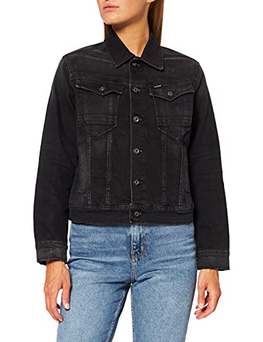 G-STAR RAW Damen Arc 3D Jacke, Schwarz (worn in blackbird D20051-C293-C608), L von G-STAR RAW