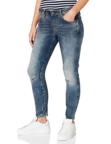 G-Star Damen Arc 3D Mid Waist Skinny Jeans, Blau (medium aged D05477-8968-071), 30W / 32L von G-STAR