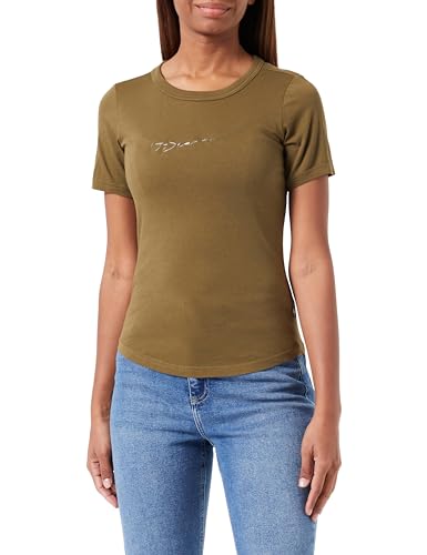 G-Star RAW Damen Autograph Slim Top, Grün (Dark Olive D24216-4107-C744), XL von G-STAR