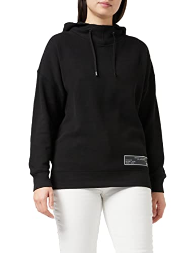 G-STAR RAW Damen Back Snaps Hooded Sweatshirt, Schwarz (dk black D20770-C931-6484), XS von G-STAR RAW