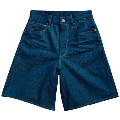 G-Star RAW Damen Barrel Loose Shorts, Blau (raw Denim D24370-D547-001), 31 von G-Star RAW