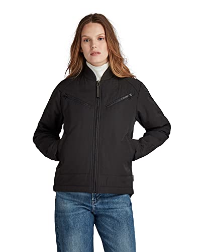 G-STAR RAW Damen Bomberjacke, Schwarz (dk black D20565-C935-6484), L von G-STAR RAW