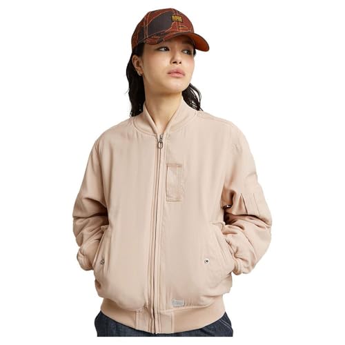 G-STAR RAW Damen Bomber Padded Jacke, Rosa (moonlight D24258-D522-G287), M von G-STAR