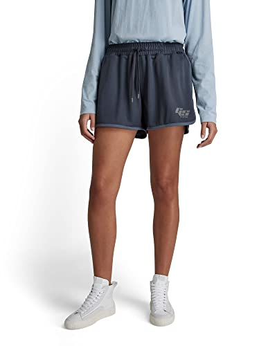 G-STAR RAW Damen Boxed Graphic Sports Shorts, Blau (fantem blue D21642-D137-863), L von G-STAR RAW