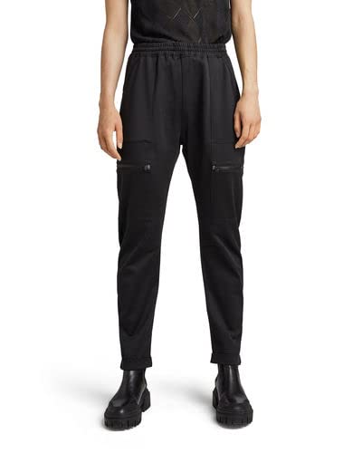 G-STAR RAW Damen Cargo 3D Boyfriend Track Hose, Schwarz (caviar D22364-C813-D301), L von G-STAR RAW