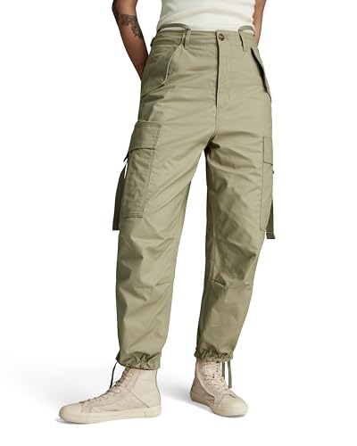 G-STAR RAW Damen Cargo Cropped Drawcord Hose, Grün (ensis green D24389-D387-6057), 23 von G-STAR RAW