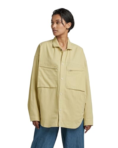 G-STAR RAW Damen Chest Pocket Overshirt, Grün (leek green D22913-D187-D613), XS von G-STAR RAW