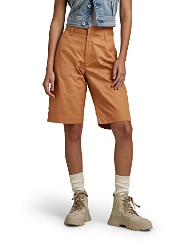 G-STAR RAW Damen Chino Bermuda Shorts, Braun (chipmunk D22900-C962-3886), 29 von G-STAR RAW