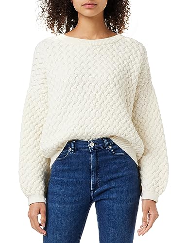 G-STAR RAW Damen Chunky loose boat knit wmn, Beige (eggnog D23968-D170-G076), L von G-STAR RAW