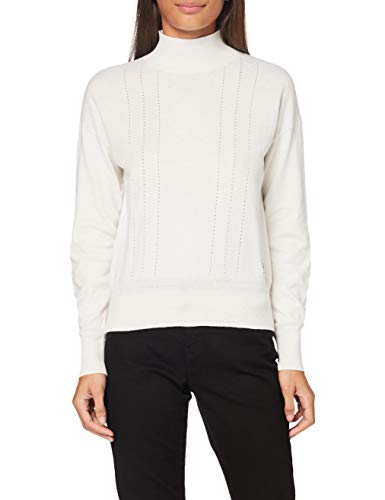 G-STAR RAW Damen Core Mock Neck Knitted Pullover, Mehrfarben (milk/whitebait/white D17673-C560-C071), XXS von G-STAR RAW