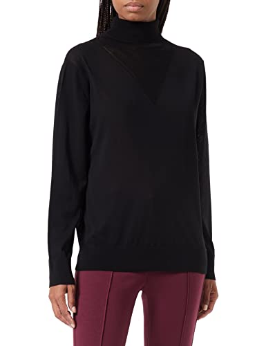 G-STAR RAW Damen Core Roll Neck Knitted Pullover, Schwarz (dk black D21961-D166-6484), S von G-STAR RAW