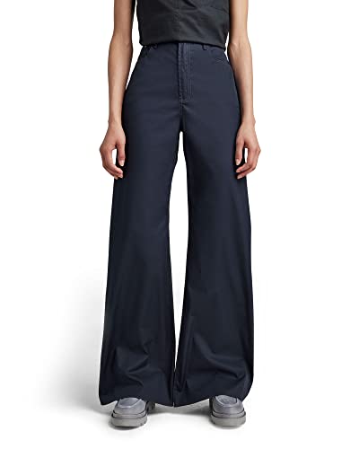 G-STAR RAW Damen Deck Ultra High Wide Leg Hose, Blau (salute D22591-D194-C742), 30W / 32L von G-STAR RAW