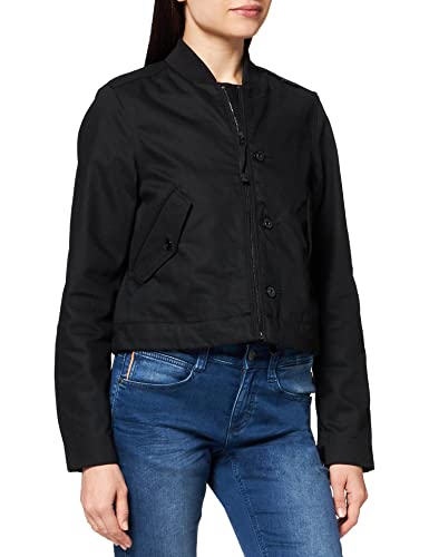 G-STAR RAW Damen Drawstring Bomberjacke, Schwarz (pitch black D20599-C526-A810), XXS von G-STAR RAW