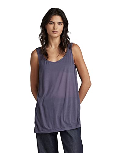 G-STAR RAW Damen Essential Tanktop Loose, Purpur (dk grape D23208-9908-800), M von G-STAR RAW