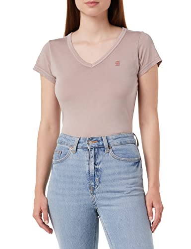 G-STAR RAW Damen Eyben Slim V-Neck Top, Purpur (dumic gd D21314-B059-D835), L von G-STAR RAW