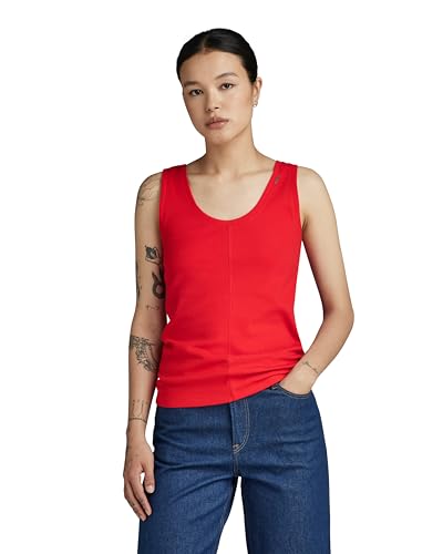 G-STAR RAW Damen Front Seam Tank Top , Rot (dk scarlet D24521-D275-2675), XS von G-STAR RAW