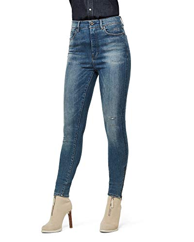 G-STAR RAW Damen G-Star Shape High Super Skinny Ankle Jeans, Blau (antic faded zaffre restored D17223-9136-B823), 25W / 30L von G-STAR RAW