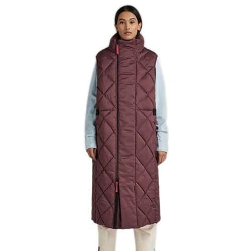 G-STAR RAW Damen G-Whistler Padded Extra Long Sleeveless Steppweste, Purpur (vineyard wine D22048-D199-D303), L von G-STAR RAW