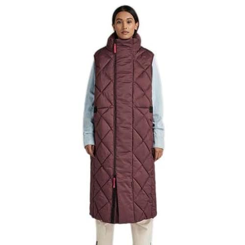 G-STAR RAW Damen G-Whistler Padded Extra Long Sleeveless Steppweste, Purpur (vineyard wine D22048-D199-D303), L von G-STAR RAW