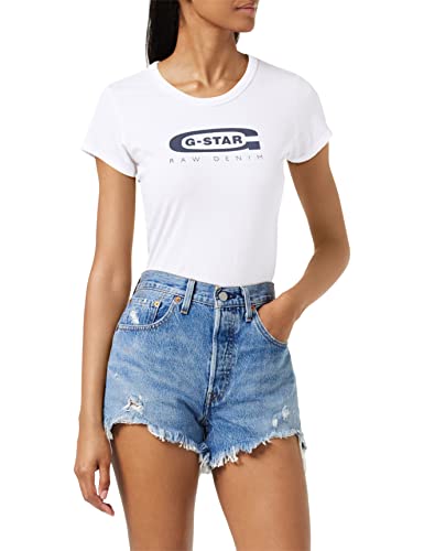 G-STAR RAW Damen Graphic 20 Slim T-shirt, Weiß (white D15115-4107-110), XS von G-STAR RAW