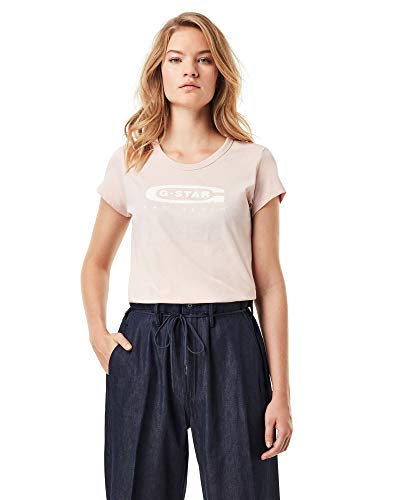 G-STAR RAW Damen Graphic 20 Slim T-shirt, Rosa (pyg D15115-4107-7176), L von G-STAR RAW