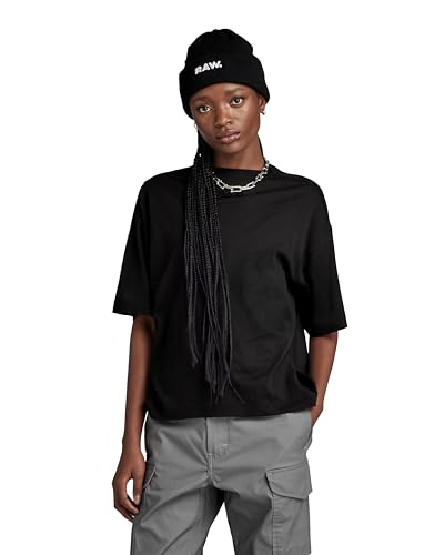 G-Star RAW Damen Graphic Loose Top, Schwarz (dk Black D24215-C954-6484), S von G-STAR