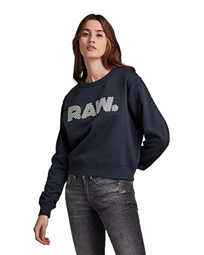 G-STAR RAW Damen Graphic Sweatshirt, Blau (Salute A612-C742), XS von G-STAR RAW