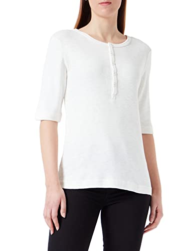 G-STAR RAW Damen Henley Half Sleeve Slim Top, Weiß (milk D23231-D263-111), S von G-STAR RAW